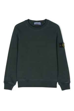 green cotton  sweatshirt STONE ISLAND KIDS | 811660441V0157